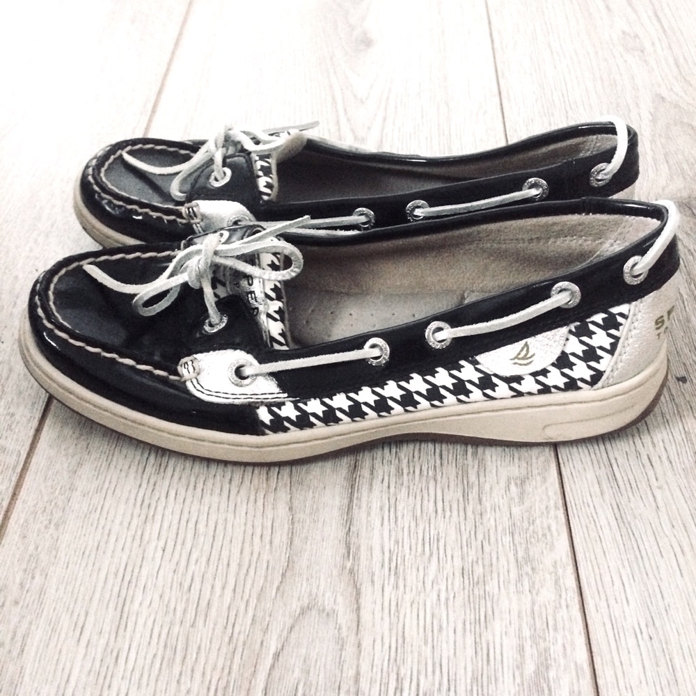 SPERRYS TOP-SIDER ANGELFISH HOUNDSTOOTH BOOTSHOE
